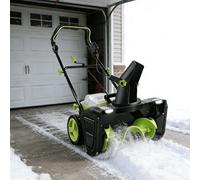 CUTANGELAR Souffleuse À Neige 3500 W sans Fil, avec Une Largeur De Déblaiement De 50 Cm Et Deux Phares À Del. Équipée d'une Goulotte Rotative pour Une Éjection Précise sur Les Allées Et Les Entrées.