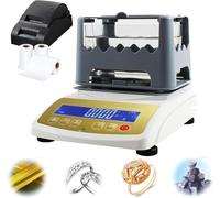 CUTANGELAR Testeur De Pureté De l'or Électronique en Carats, Détecteur De Teneur, Analyseur De Métaux Précieux, Précision De Pesée 0,01 G/0,005 G/0,001 G, Évaluation des Métaux(W/Printer,MDJ600K)