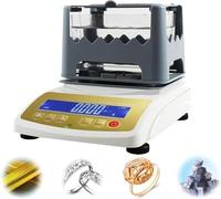 CUTANGELAR Testeur De Pureté De l'or Électronique en Carats, Détecteur De Teneur, Analyseur De Métaux Précieux, Précision De Pesée 0,01 G/0,005 G/0,001 G, Évaluation des Métaux(NoPrinter,MDJ1200K)
