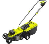 CUTANGELAR Tondeuse à Gazon sans Fil Tondeuse à Gazon électrique autotractée 40 V - Moteur sans balais, Largeur de Coupe de 33 cm, bac de ramassage de 40 L(Battery*4)