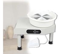 CUTANGELAR Tour De Potier DIY De 350 W avec Kit D'outils Complet, Offrant Un Contrôle Précis De La Vitesse Grâce À Son Écran Numérique Et Sa Pédale. Le Plateau Tournant De 25 Cm Et Le Bassin