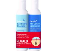 CUTANIA Hair Control Pack, kit anti-chute de cheveux, shampooing et après-shampooing, acides gras essentiels, vitamines, antioxydants, dermatologique