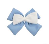 Cute 3D Bow Helmet Decoration pour two-tone ABS Cute 3D Bow Helmet(Blue + White)