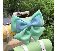 Cute 3D Bow Helmet Decoration pour two-tone ABS Cute 3D Bow Helmet(Green + Blue)