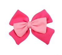 Cute 3D Bow Helmet Decoration pour two-tone ABS Cute 3D Bow Helmet(Rose + Pink)