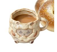 Cute 3D Sheep Ceramic Coffee Mug - 250ml Novelty Animal Tea & Milk Cup With | Adorable 3D Sheep Design Features A Playful Animal Shape And A Smooth Rounded Rim, Adding A Charming, Relaxing Touch To Your