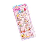 Cute 3D Stickers, Animal Water Labels Set, Mini Cartoon Sea Design Pack, Resin Puffy Decorative Decals, Scrapbook Decal Collection with Adhesive, Stickers for Classroom Notebook Reward