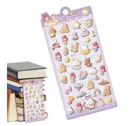 Cute 3d Stickers - Decorative Label Set, 12x18cm Scrapbooking Craft Stickers for Kids, Durable Pvc Art for Journals, Creative Sticker Pack with Vibrant Designs, School Projects
