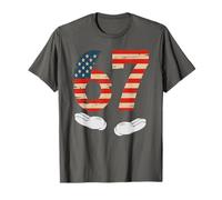 Cute 67 America 4th of Juillet Humour 6 7 Bruh Gen Alpha Z Meme T-Shirt
