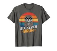 Cute 67 Bruh Six Seven Otter Meme Brain Rot 6 7 Gen Alpha Z T-Shirt