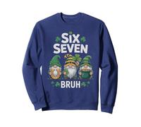 Cute 67 St Patrick Gnomes Humour 6 7 Bruh Gen Alpha Z Meme Sweatshirt