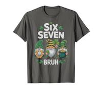 Cute 67 St Patrick Gnomes Humour 6 7 Bruh Gen Alpha Z Meme T-Shirt