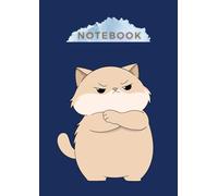 Cute A4 Cat-Themed Notebook & Monthly Planner - Undated Organizer with To-Do Lists, Goals, and Lined Pages - Blue Cover with Beige Cat: Adorable Cat ... for Planning, Journaling & Goal Setting