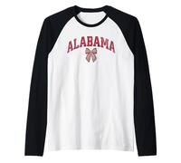 Cute Alabama Design with Coquette Bow Manche Raglan
