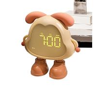 Cute Alarm Clock, Aesthetic Desk Clock, Digital Clocks with Dog Shape Design, Table Alarm with Illumination Style, Accessory Room Timepiece, Timepiece for Kids Morning Routine 12.5x4.6x12.33cm