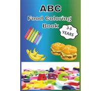 Cute Alphabet Coloring Book, Food Coloring Book, 6"x9", Number Learning