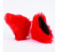 Cute Animal Ears for Motorcycle Helmets 2pcs(Red)