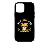 Cute Animal Leopard Quote Funny Wild Thing Alert Coque pour iPhone 12 Mini