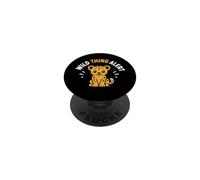 Cute Animal Leopard Quote Funny Wild Thing Alert PopSockets PopGrip Adhésif