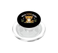 Cute Animal Leopard Quote Funny Wild Thing Alert PopSockets PopGrip pour MagSafe