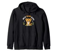 Cute Animal Leopard Quote Funny Wild Thing Alert Sweat à Capuche