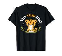 Cute Animal Leopard Quote Funny Wild Thing Alert T-Shirt