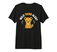 Cute Animal Leopard Quote Funny Wild Thing Alert T-Shirt Haut de Gamme