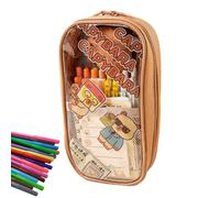 Cute Animal Pencil Case, Capybara Stationery Bag, School Supply Organizer, Girls Marker Holder, Aesthetic Pen Pouch, Zippered Pencil Organizer, Portable Stationery Bag, Fun Kids Pencil Case, Student S