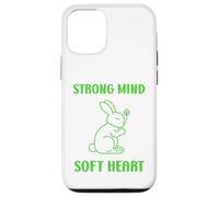 Cute Animal Quote Strong Mind Soft Heart Mental Health Coque pour iPhone 12/12 Pro