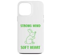 Cute Animal Quote Strong Mind Soft Heart Mental Health Coque pour iPhone 13 Pro Max
