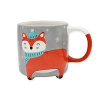 Cute Animal Tasse à café Édition d'hiver Renard | La jolie tasse renard I Tasse XXL d'environ 450 ml I Tasse à café mignonne