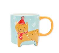 Cute Animal Tasse à café Édition hiver Chat | La jolie tasse chat I Tasse XXL d'environ 450 ml I Tasse à café mignonne