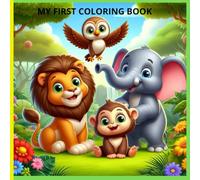 Cute Animals Coloring Book: Educational coloring pages with animals and alphabet for children 3-5
