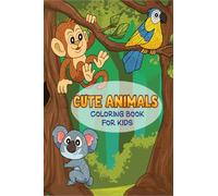 Cute Animals Coloring Book For Kids: 50 Amazing Mandala Animals Coloring Pages For Kids Ages 6+