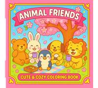 Cute Animals: Coloring Book - Perfect for Relaxation, Learning, and Play that Kids and Adults Can Enjoy Together