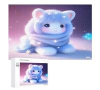 Cute Animals Puzzle en Bois Enfant 1000 Pièces - Jeu EduChatif Motricité Fine Et Concentration - Puzzles pour Adultes （75×50cm）