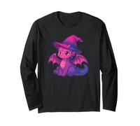 Cute Anime Baby Dragon Witch Kawaii Bisexual Pride Colors Manche Longue