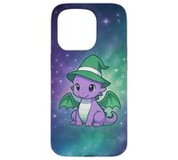 Cute Anime Baby Dragon Witch Kawaii Queer Pride Colors Coque pour iPhone 15 Pro