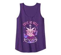 Cute As Hell Anime Kawaii Baphomet Pastel Goth Emo Pun Débardeur