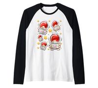 Cute Astronaut GNOME Stuff for Family Cute Star Space Lover Manche Raglan