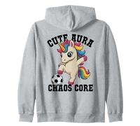 Cute Aura Soccer Unicorn Chaos Core, Juste Une Fille Qui Aime 67 Ans Sweat à Capuche