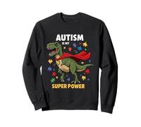 Cute Autism is my Superpower Autism Awareness Dinosaure Sweatshirt