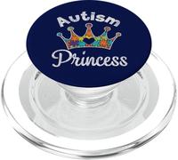 Cute Autism Princess Puzzle de Sensibilisation à l'Autisme pour Filles PopSockets PopGrip pour MagSafe