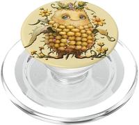 Cute Autumn Fall Graphic for Women and Girls Yellow Corn PopSockets PopGrip pour MagSafe