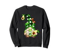 Cute Avocado GNOME Girl for Women and Vegetarian Mom Vegan Sweatshirt