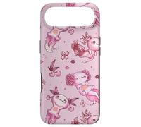 Cute Axolotl Cherry Pattern for Girls Women Pink Strawberry Coque pour iPhone Air