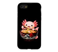 Cute Axolotl Eats Ramen Noodles Axolotls Ramen Coque pour iPhone SE (2020) / 7/8