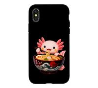 Cute Axolotl Eats Ramen Noodles Axolotls Ramen Coque pour iPhone X/XS