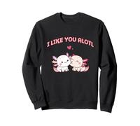 Cute Axolotls I Like You Alotl Funny Valentine's Day Couple Sweatshirt