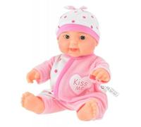 CUTE BABY 02023A - Poupée bébé rose, poupée bébé petite habillée, env. 22,5 cm